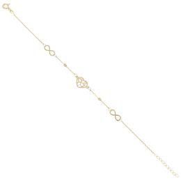 MOISS náramek ze žlutého zlata SRDCE