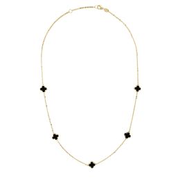 MOISS náhrdelník ze žlutého zlata ONYX