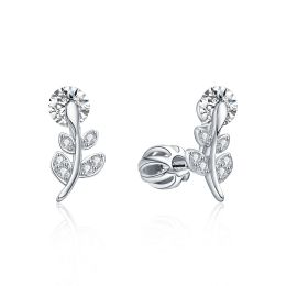 MOISS stříbrné náušnice KVĚTINA