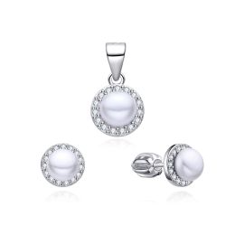 MOISS perlová stříbrná sada