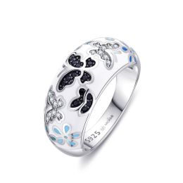 MOISS stříbrný prsten MOTÝL