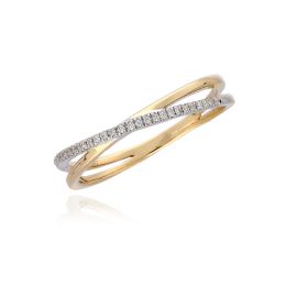 MOISS diamantový prsten ze zlata BICOLOR