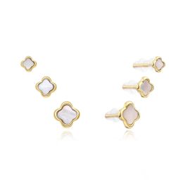 MOISS stříbrné náušnice 4-6mm