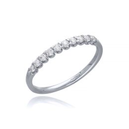 MOISS LG diamantový prsten z bílého zlata