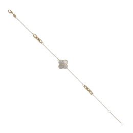 MOISS náramek ze žlutého zlata KVĚTINA