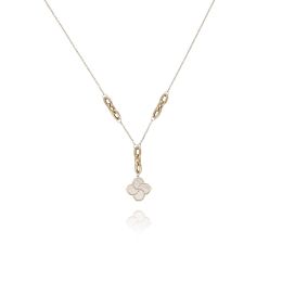 MOISS náhrdelník ze žlutého zlata KVĚTINA