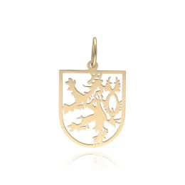 MOISS přívěsek ze žlutého zlata ČESKÝ LEV