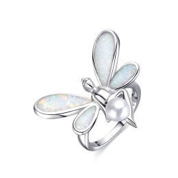 MOISS stříbrný prsten MOTÝL