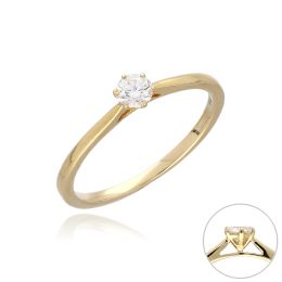 MOISS LG diamantový prsten ze žlutého zlata