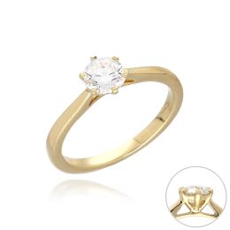 MOISS LG diamantový prsten ze žlutého zlata