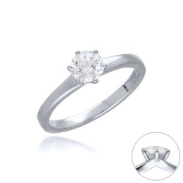 MOISS LG diamantový prsten z bílého zlata