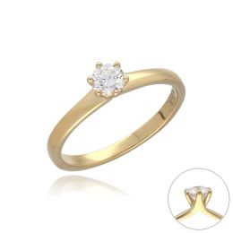 MOISS LG diamantový prsten ze žlutého zlata