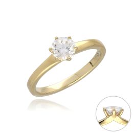 MOISS LG diamantový prsten ze žlutého zlata