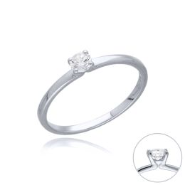 MOISS LG diamantový prsten z bílého zlata