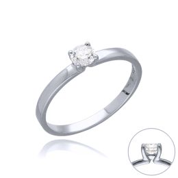 MOISS LG diamantový prsten z bílého zlata