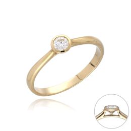 MOISS LG diamantový prsten ze žlutého zlata
