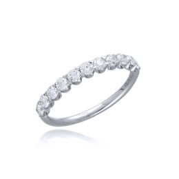 MOISS LG diamantový prsten z bílého zlata