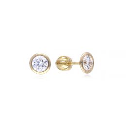 MOISS LG diamantové náušnice ze žlutého zlata