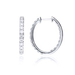 MOISS LG diamantové náušnice z bílého zlata