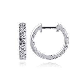 MOISS LG diamantové náušnice z bílého zlata