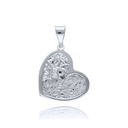 MOISS přívěsek z bílého zlata SRDCE