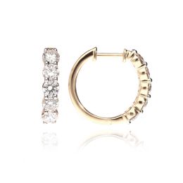 MOISS LG diamantové náušnice ze žlutého zlata