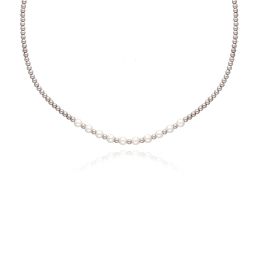 MOISS stříbrný korálkový náhrdelník