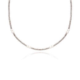 MOISS stříbrný korálkový náhrdelník