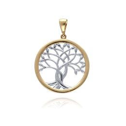 MOISS přívěsek ze žlutého zlata STROM BICOLOR