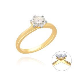 MOISS LG diamantový prsten ze žlutého zlata