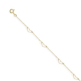 MOISS náramek ze žlutého zlata SRDCE