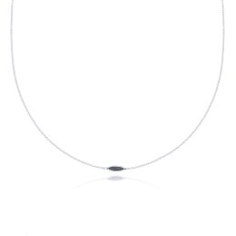 MOISS náhrdelník z bílého zlata ONYX