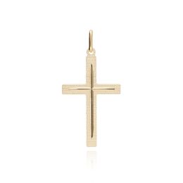 MOISS přívěsek ze žlutého zlata KŘÍŽEK