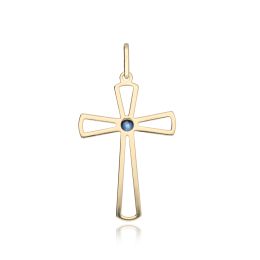 MOISS přívěsek ze žlutého zlata KŘÍŽEK