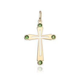 MOISS přívěsek ze žlutého zlata KŘÍŽEK