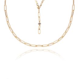 MOISS náhrdelník ze žlutého zlata BICOLOR