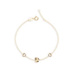 MOISS náramek ze žlutého zlata SRDCE