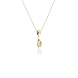 MOISS náhrdelník ze žlutého zlata PERIDOT