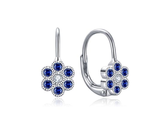 MOISS stříbrné náušnice KVĚTINA