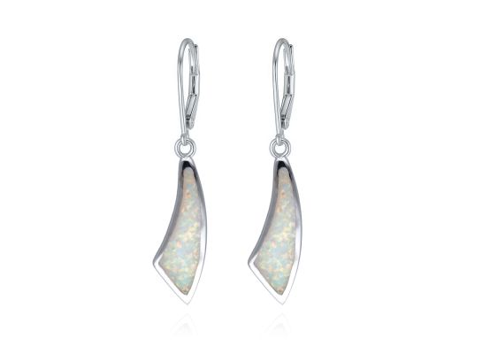 MOISS opálové stříbrné náušnice