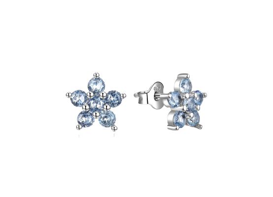 MOISS stříbrné náušnice KVĚTINA