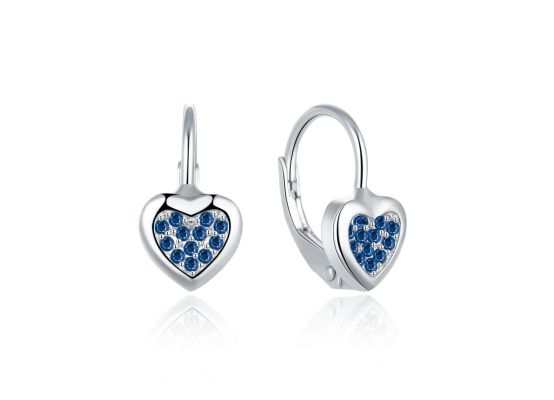 MOISS stříbrné náušnice SRDCE