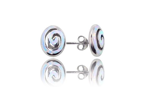 MOISS opálové stříbrné náušnice