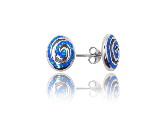 MOISS opálové stříbrné náušnice