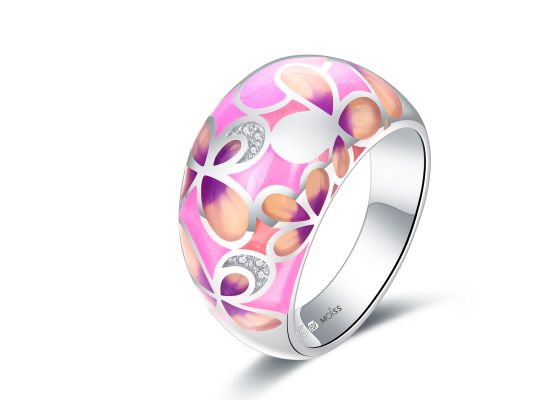 MOISS stříbrný prsten SMALT