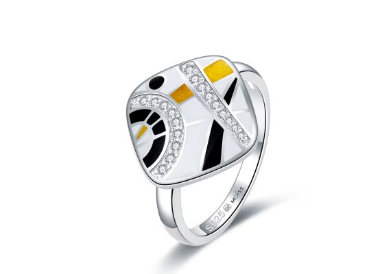 MOISS stříbrný prsten SMALT