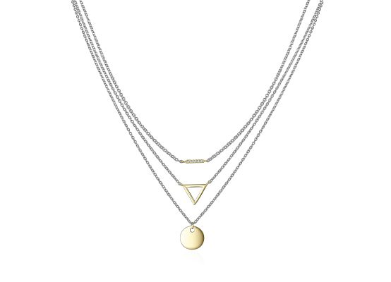 MOISS stříbnrý náhrdelník GOLD
