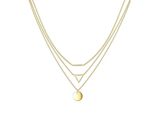 MOISS stříbrný náhrdelník GOLD