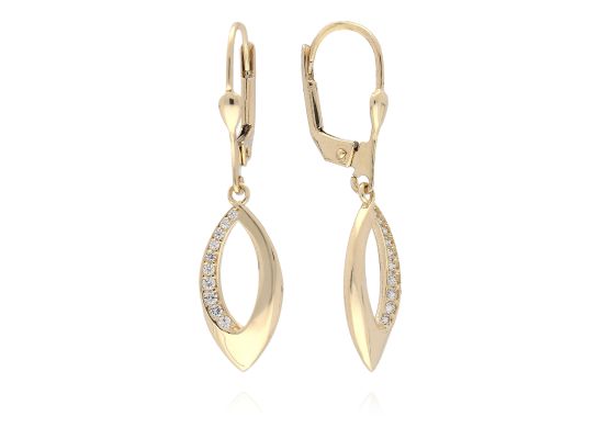 MOISS náušnice ze žlutého zlata