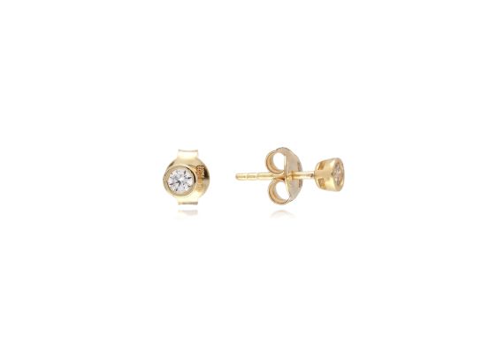 MOISS náušnice ze žlutého zlata